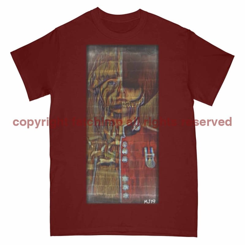 Scots Guards On Guard On OPS Art Printed T-Shirt