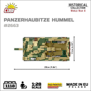Sd.Kfz. 165 Hummel brick tank model - COBI 2663 - 1116 bricks