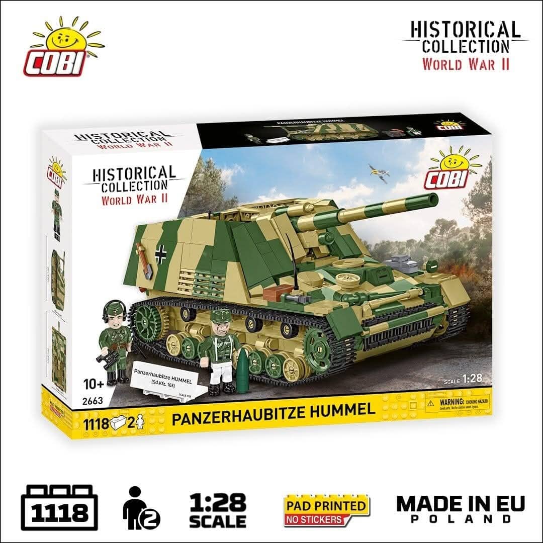 Sd.Kfz. 165 Hummel brick tank model - COBI 2663 - 1116 bricks