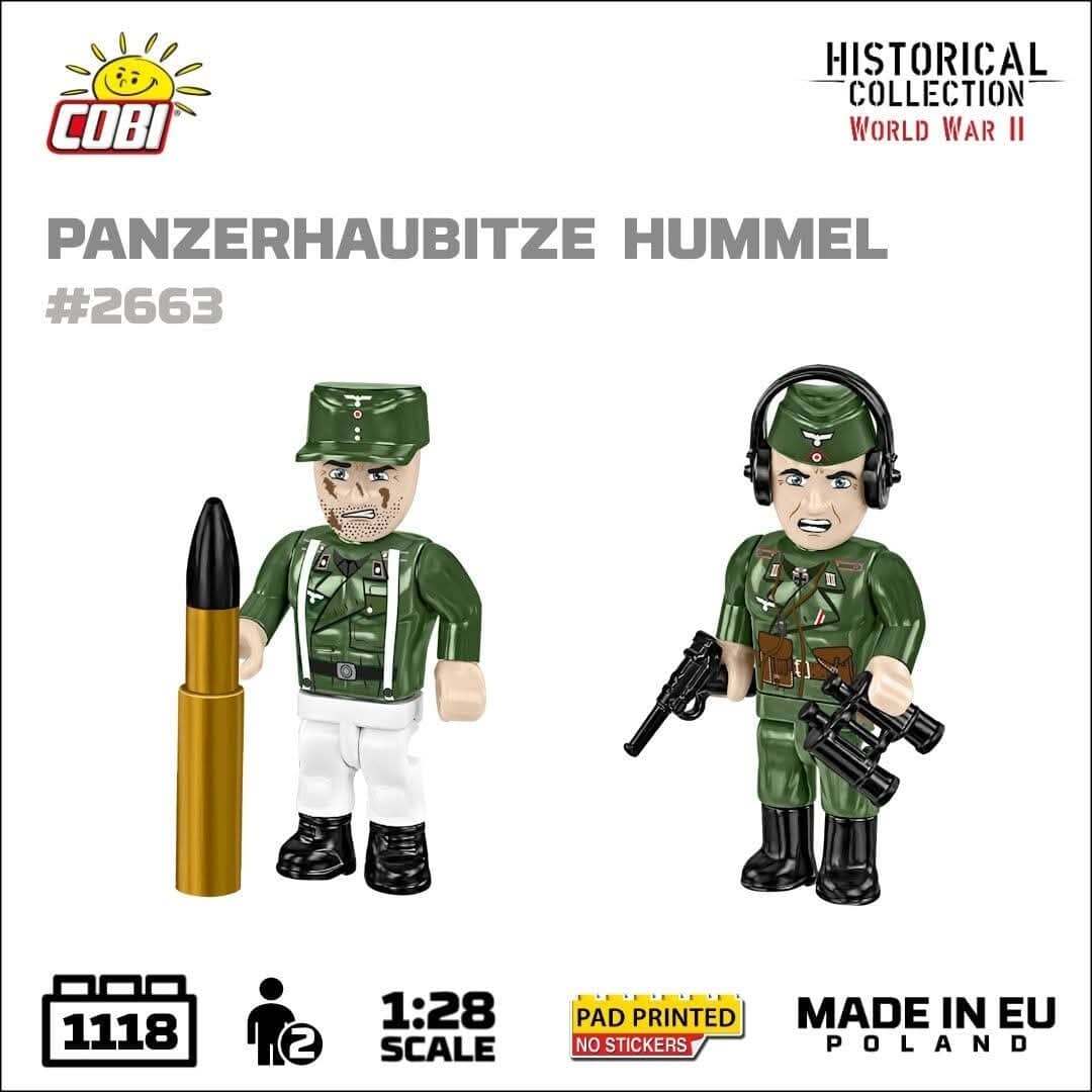 Sd.Kfz. 165 Hummel brick tank model - COBI 2663 - 1116 bricks