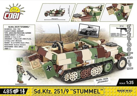 SD.KFZ.251/9 Stummel Half Track brick model 