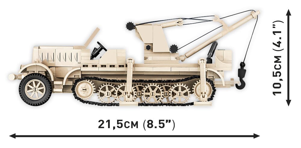 SD.KFZ.9/1 Famo Half-Track brick model - COBI 2281 - 498 bricks