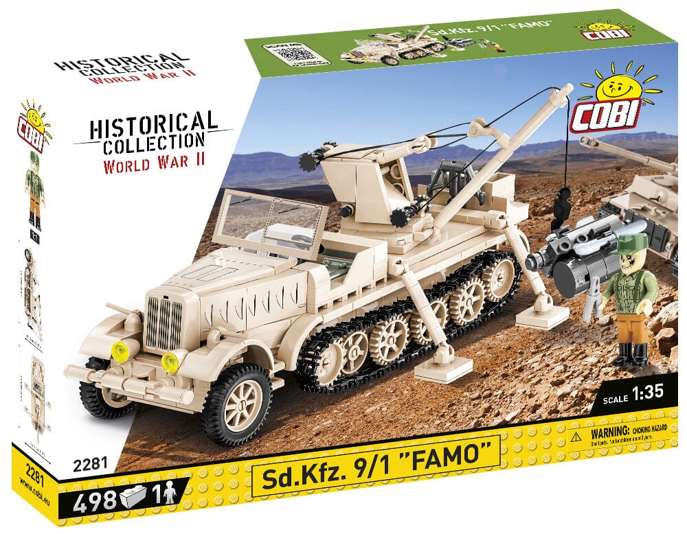 SD.KFZ.9/1 Famo Half-Track brick model - COBI 2281 - 498 bricks