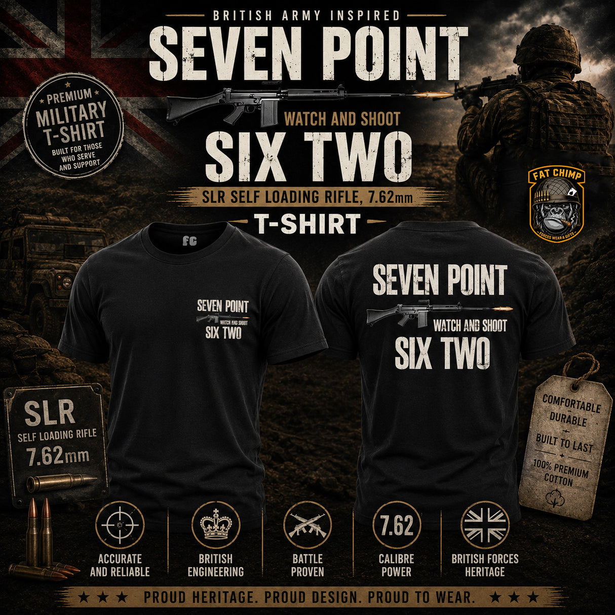 Seven Point Six Two Double Print T-Shirt