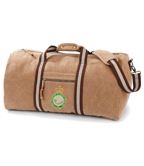 Sherwood Rangers Yeomanry Vintage Canvas Holdall