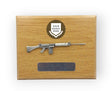 SLR And Cap Badge Large Wooden Military Plaque
