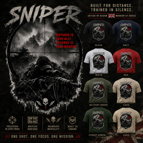 Sniper Dark Ops Double Print T-Shirt