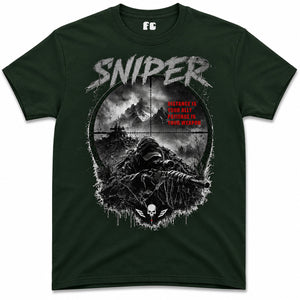 Sniper Dark Ops Printed T-Shirt