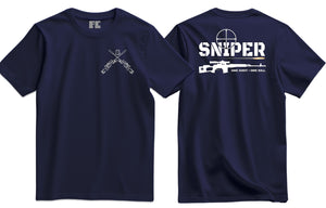 Sniper One Shot One Kill Double Print T-Shirt