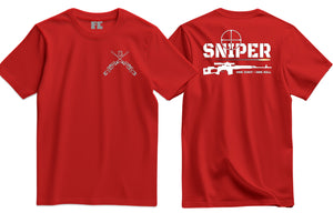 Sniper One Shot One Kill Double Print T-Shirt