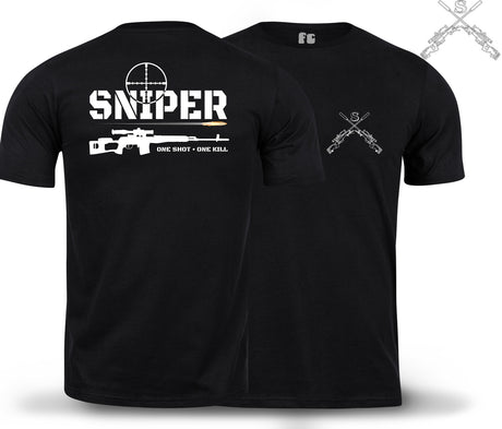 Sniper One Shot One Kill Double Print T-Shirt