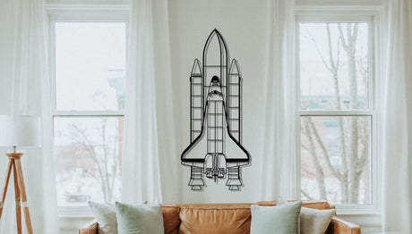 Space Shuttle Launch Metal Wall Art