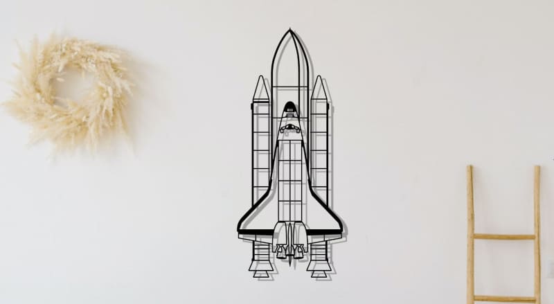 Space Shuttle Launch Metal Wall Art