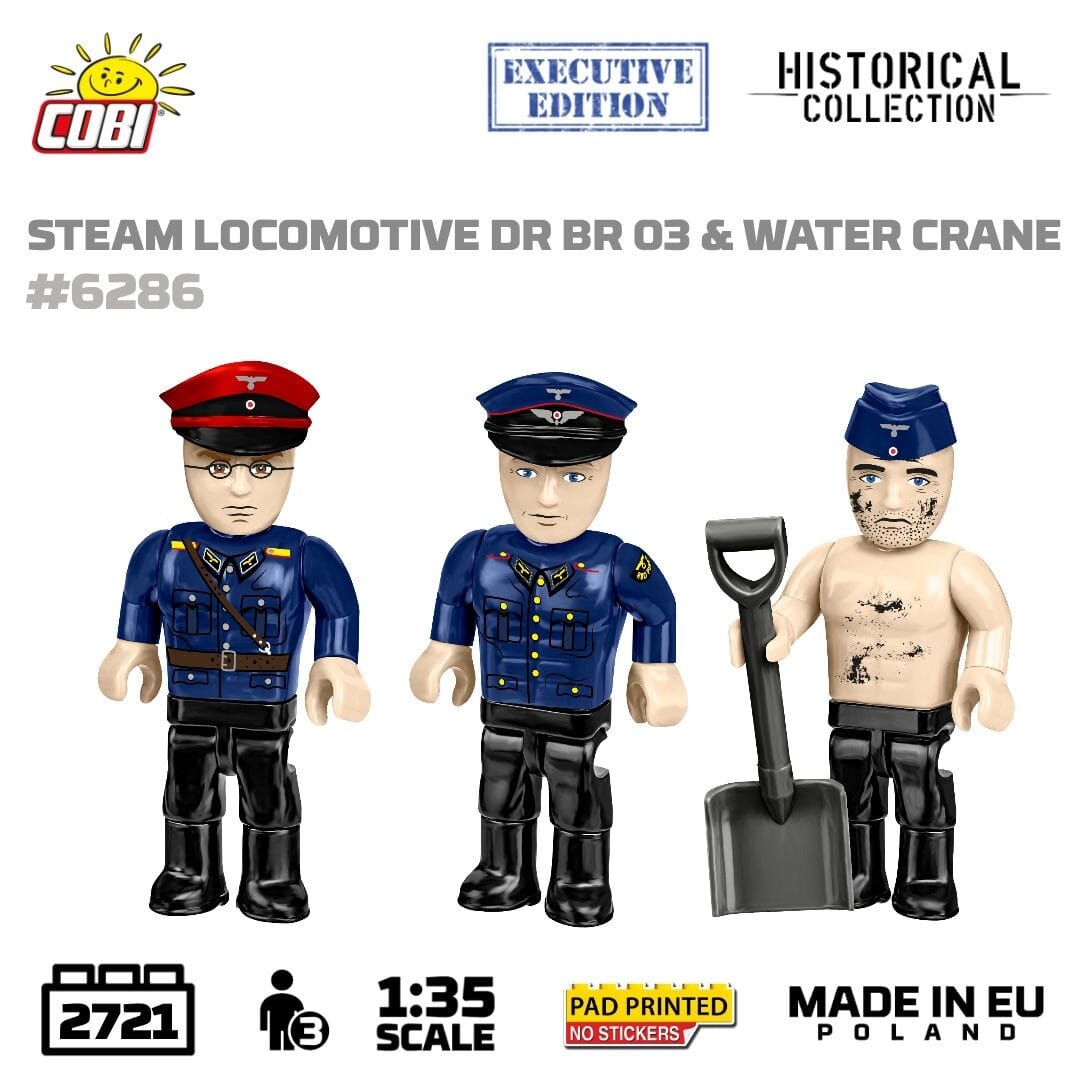Steam Locomotive DR BR 03 & Water Crane brick model - COBI 6286 - 2721 bricks
