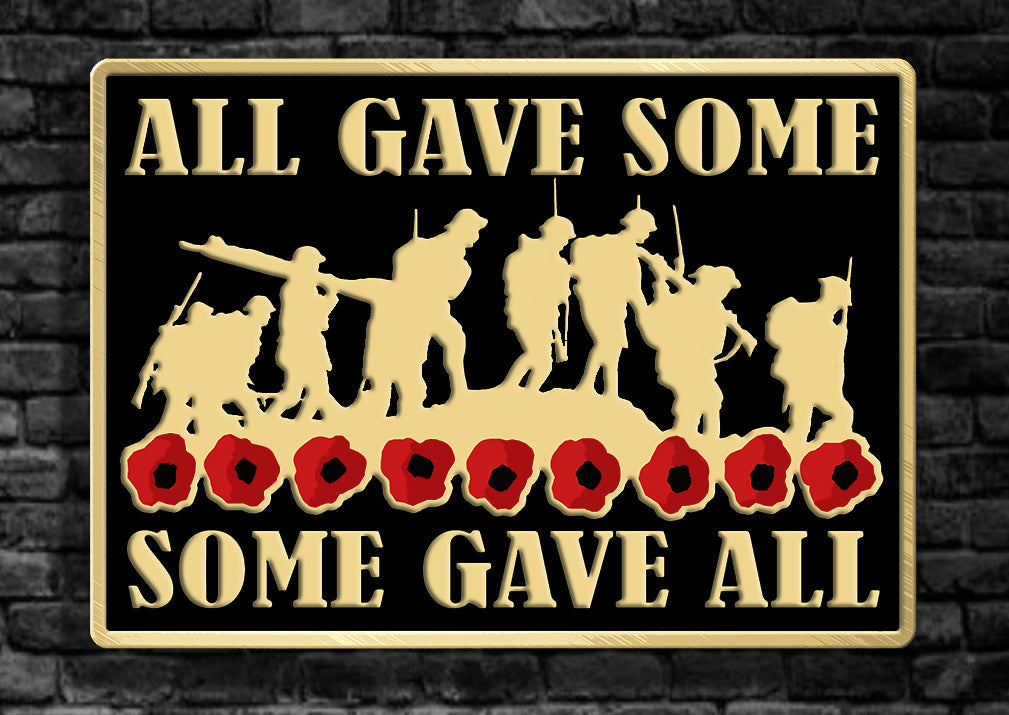 Some Gave All  Pin Badge Remembrance Gift