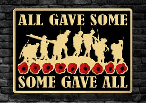Some Gave All  Pin Badge Remembrance Gift