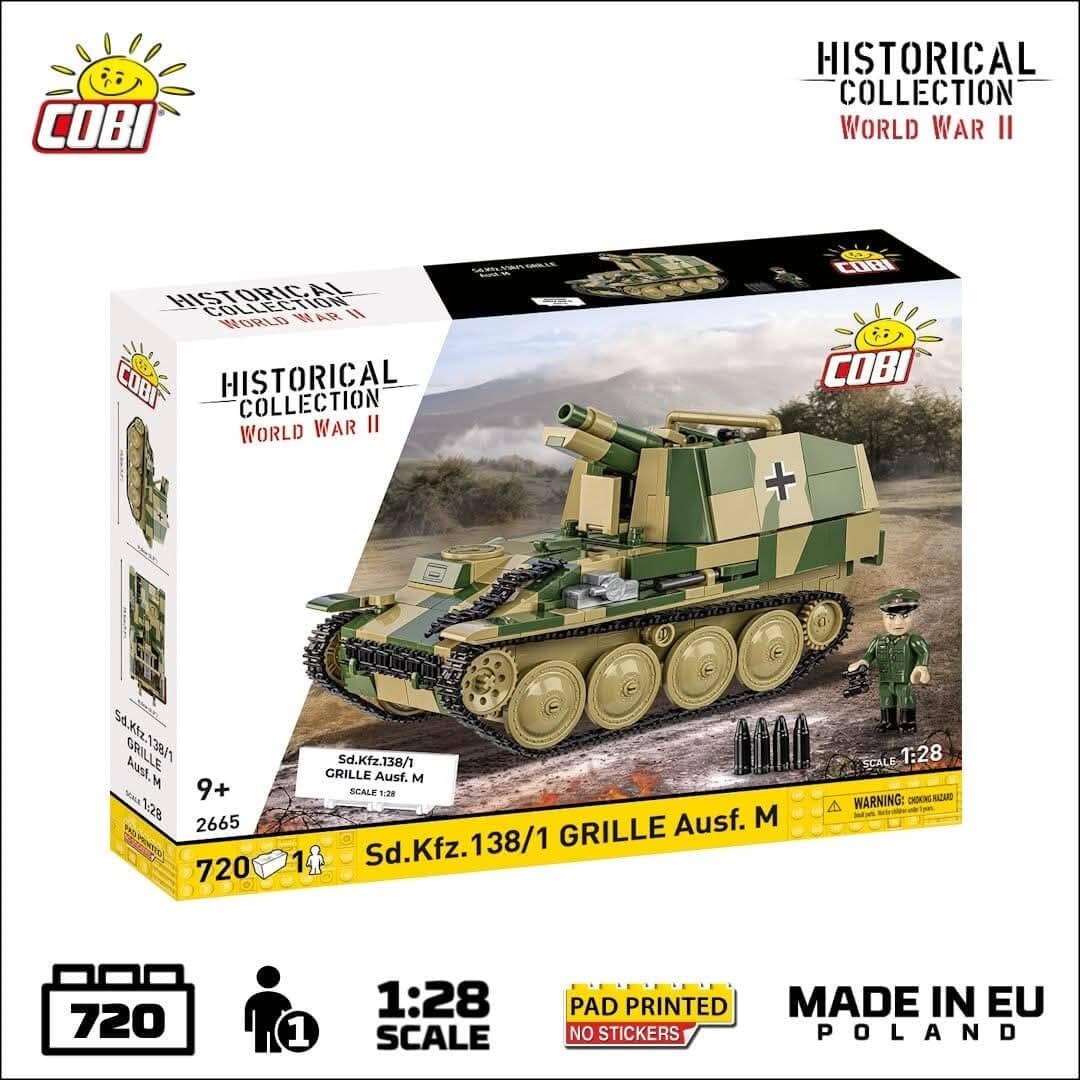 Sturmpanzer 38(t) Grille Ausf. M brick model - COBI 2665 - 720 bricks