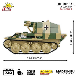 Sturmpanzer 38(t) Grille Ausf. M brick model - COBI 2665 - 720 bricks