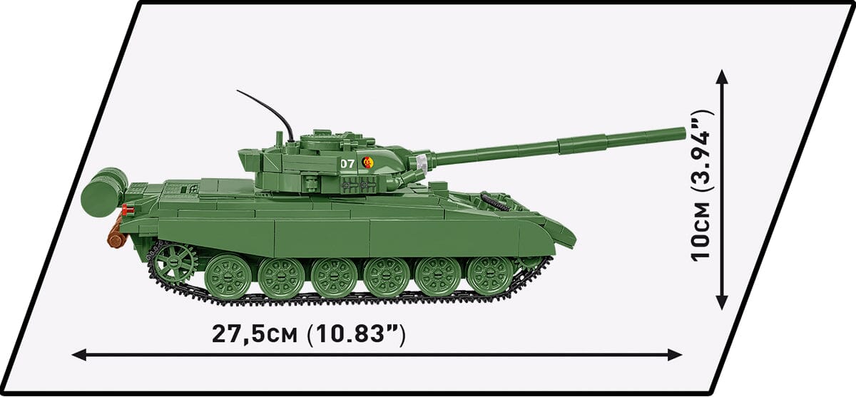T-72 M1 DDR and RU brick tank model 