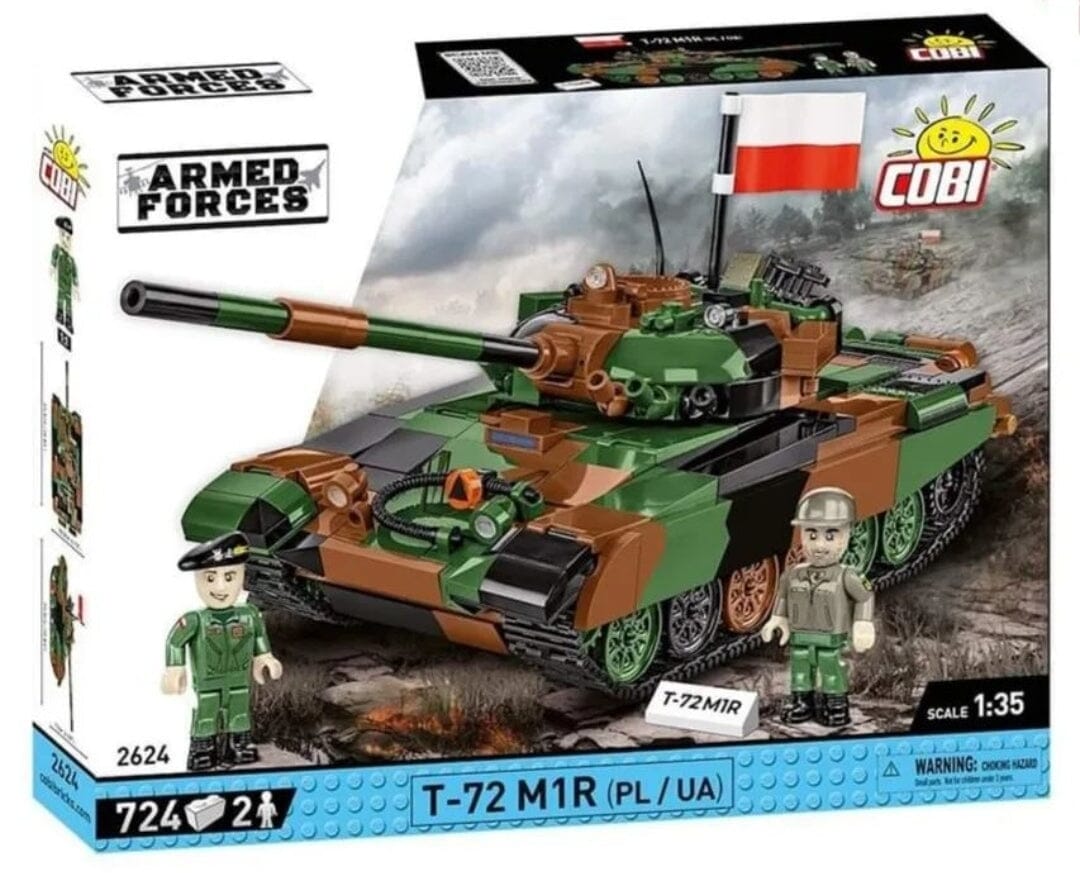 T72 M1R brick tank model COBI 2624 - 724 bricks