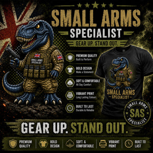 Small Arms Specialist T-Rex Printed T-Shirt