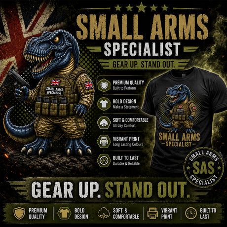 Small Arms Specialist T-Rex Printed T-Shirt
