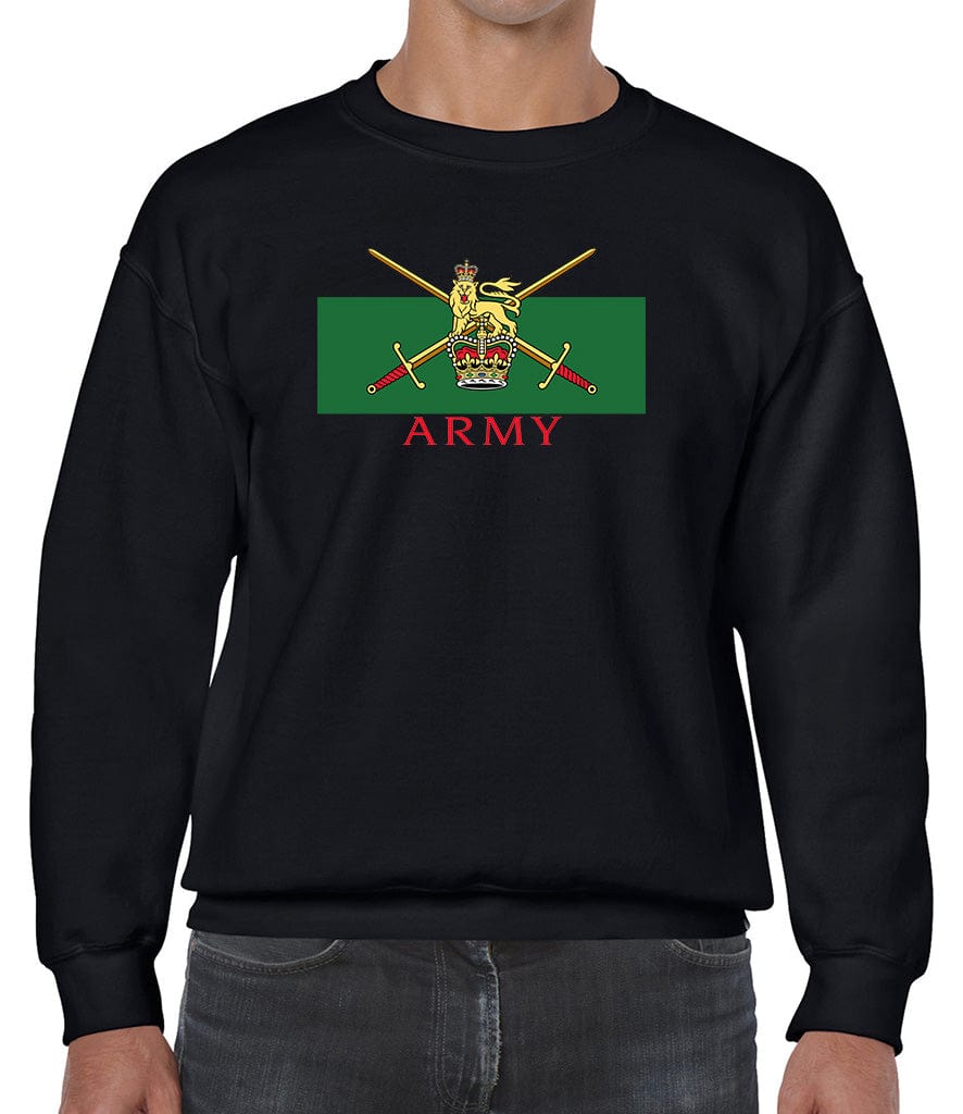 Territorial Army Front Printed Sweater