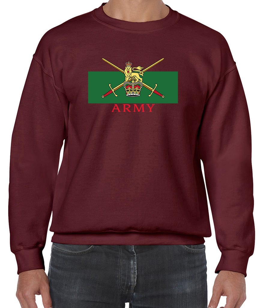 Territorial Army Front Printed Sweater