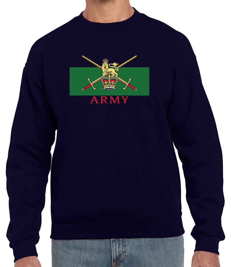 Territorial Army Front Printed Sweater