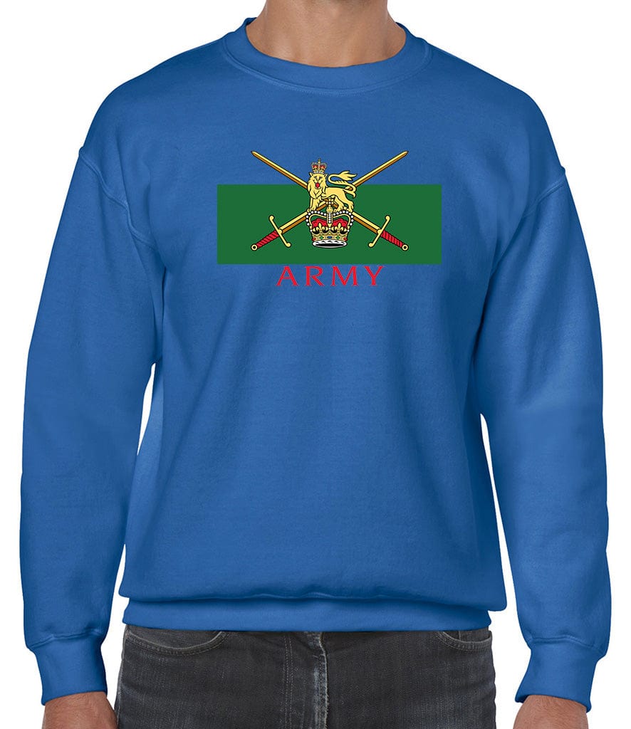 Territorial Army Front Printed Sweater