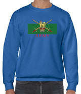 Territorial Army Front Printed Sweater