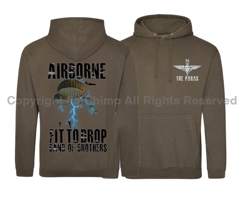 The Paras Fit To Drop Double Side Printed Hoodie