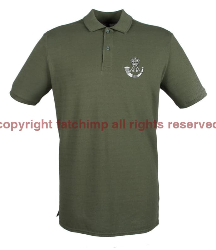 The Rifles Regiment Embroidered Pique Polo Shirt