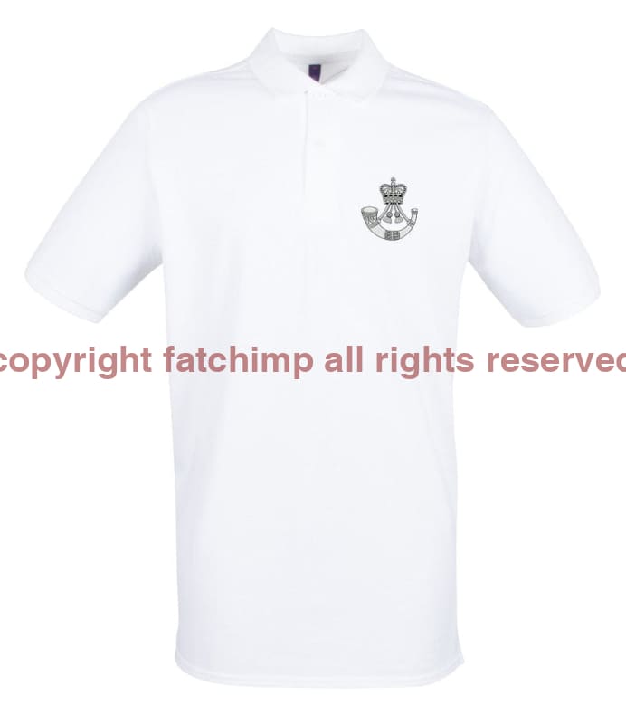 The Rifles Regiment Embroidered Pique Polo Shirt