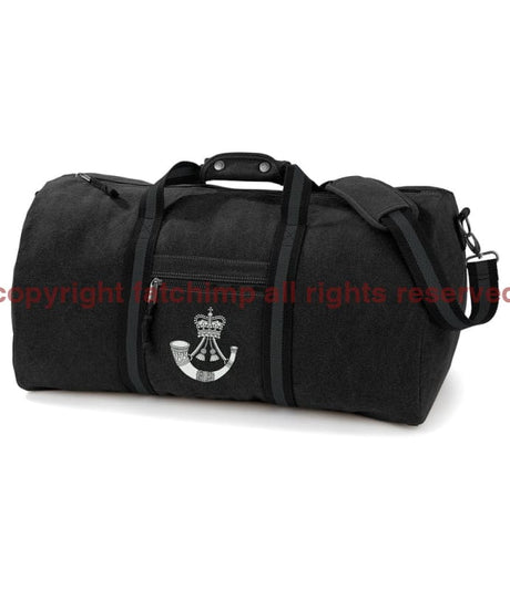 The Rifles Regiment Vintage Canvas Holdall