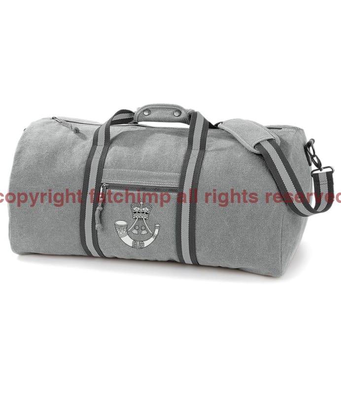 The Rifles Regiment Vintage Canvas Holdall