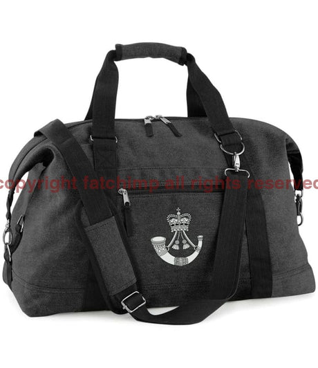 The Rifles Regiment Vintage Canvas Satchel