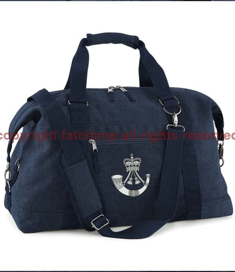 The Rifles Regiment Vintage Canvas Satchel