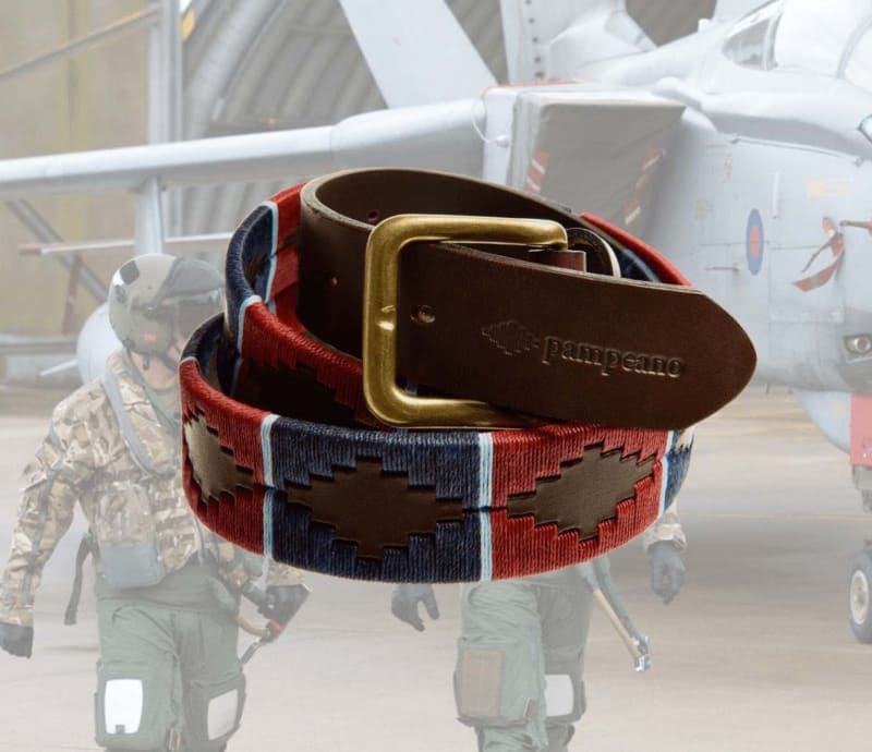 THE ROYAL AIR FORCE LEATHER POLO BELT