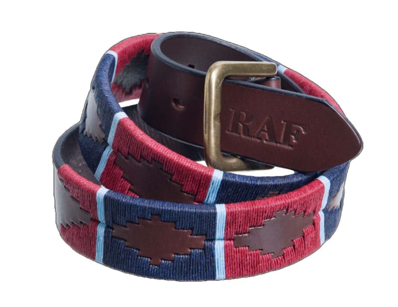THE ROYAL AIR FORCE LEATHER POLO BELT