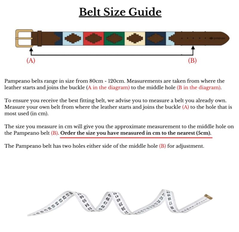 The Royal Air Force Leather Polo Belt Regimental