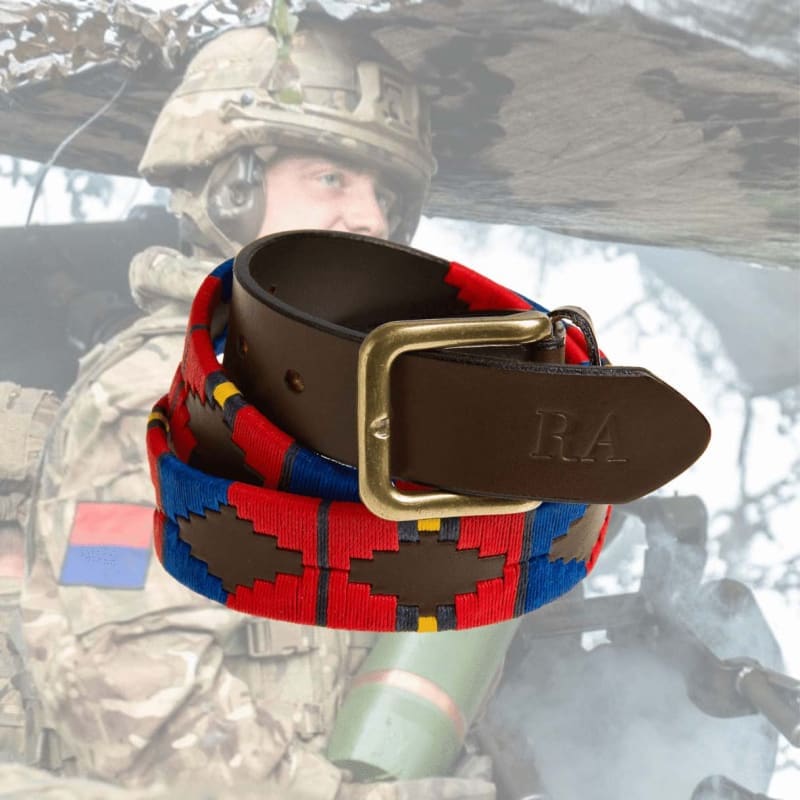 THE ROYAL ARTILLERY LEATHER POLO BELT