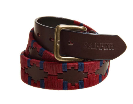 THE ROYAL ENGINEERS LEATHER POLO BELT