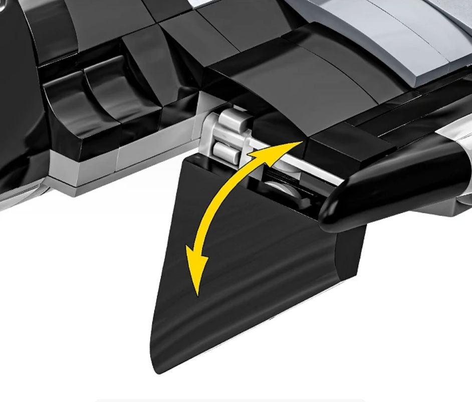 Top Gun SU-57 Felon brick plane model - COBI 5921 - 816 bricks