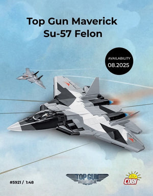 Top Gun SU-57 Felon brick plane model - COBI 5921 - 816 bricks