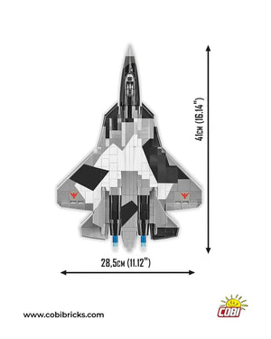 Top Gun SU-57 Felon brick plane model - COBI 5921 - 816 bricks