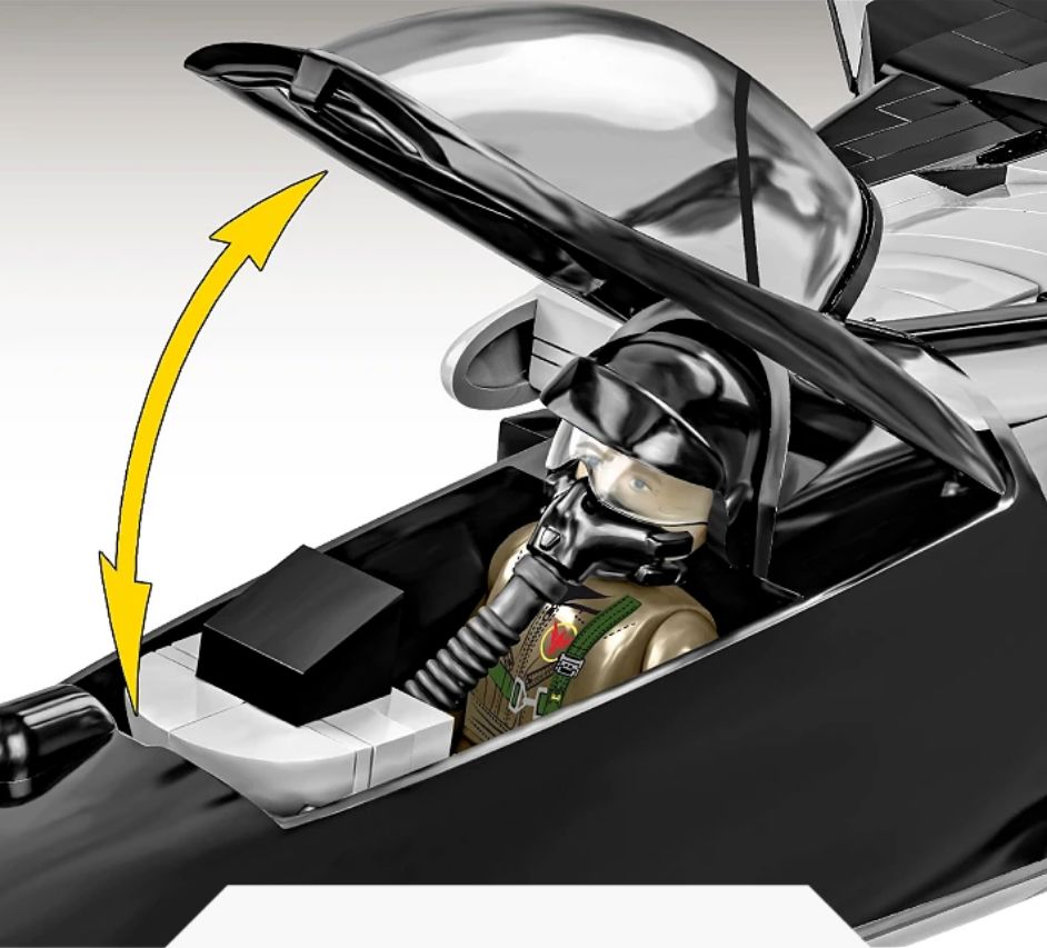 Top Gun SU-57 Felon brick plane model - COBI 5921 - 816 bricks