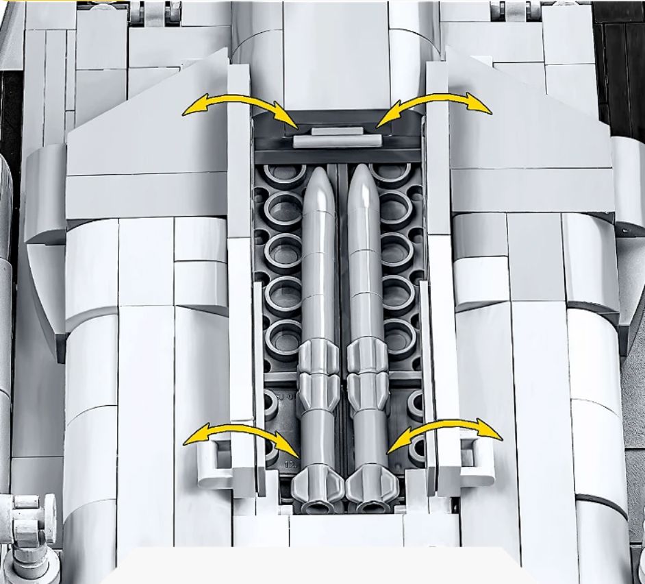 Top Gun SU-57 Felon brick plane model - COBI 5921 - 816 bricks