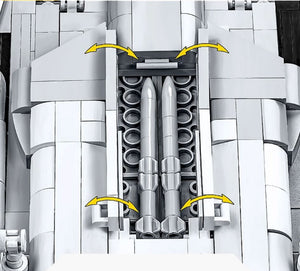 Top Gun SU-57 Felon brick plane model - COBI 5921 - 816 bricks