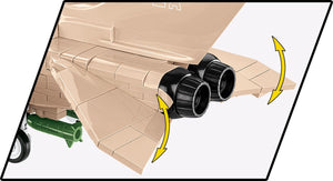Tornado GR1 "MIG Eater" brick plane model - COBI 5854 - 527 bricks